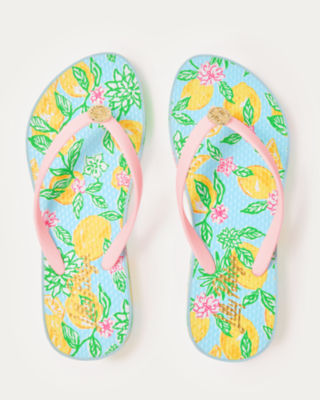 Pool Flip Flop, Bluette Make Lemonade Shoe, large image 2