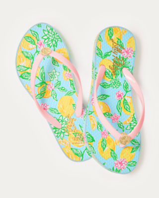 Pool Flip Flop, Bluette Make Lemonade Shoe, large image 3