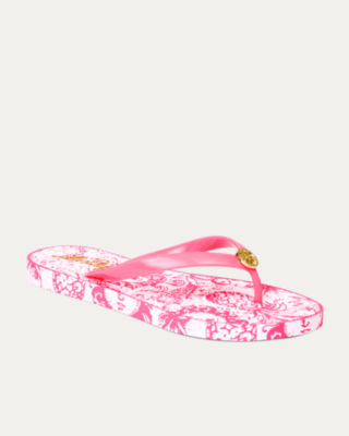 Pool Flip Flop, Cherry Blossom Pink Lil Fleur De Lilly Shoe, large