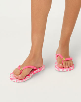 Pool Flip Flop, Cherry Blossom Pink Lil Fleur De Lilly Shoe, large image 1