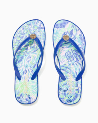 Pool Flip Flop, Multi Shell Of A Party Shoe, large image 2 - Lilly Pulitzer