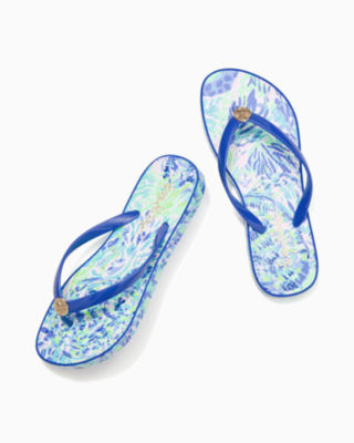 Pool Flip Flop, Multi Shell Of A Party Shoe, large image 3 - Lilly Pulitzer
