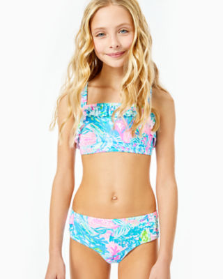 youth tweens in swimsuits