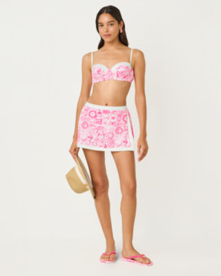 Leven Swim Top, Cherry Blossom Pink Lil Fleur De Lilly, large image 4