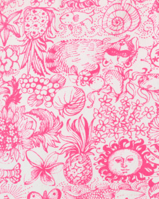 Leven Swim Top, Cherry Blossom Pink Lil Fleur De Lilly, large image 5