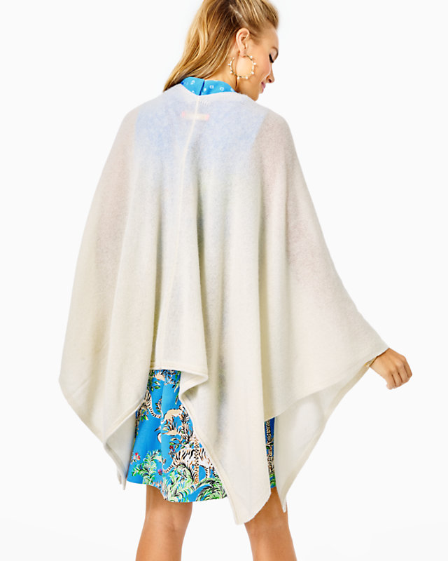 Terri Cashmere Wrap, Coconut Gold Metallic, large image null - Lilly Pulitzer