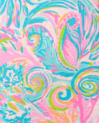 Lilly Pulitzer Etta Scoop Neck Top In Multi