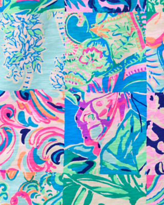Lilly Pulitzer Etta Scoop Neck Top In Multi