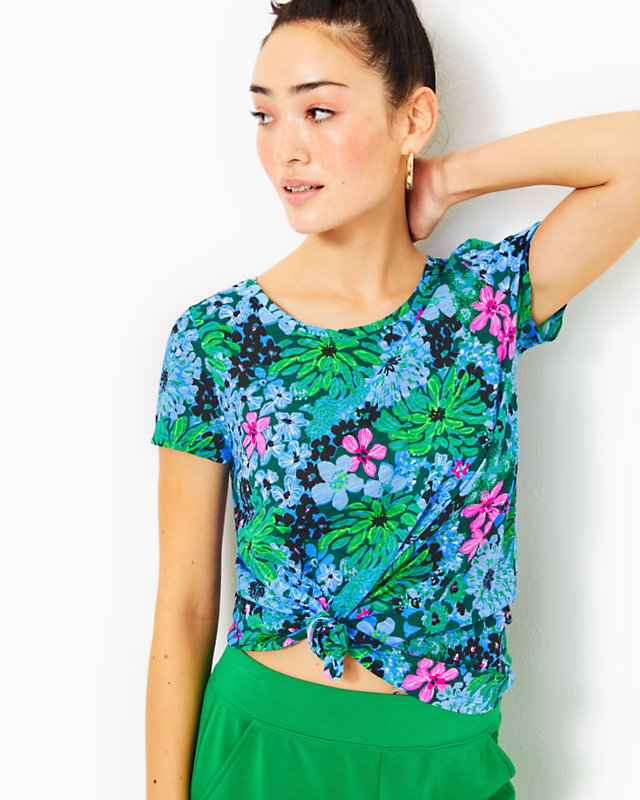 Etta Scoopneck Top, Multi Soiree All Day, large - Lilly Pulitzer
