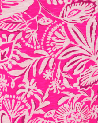 Etta Scoop Neck Top, Passion Fruit Pink Absolutely Flamazing, large image 4 - Lilly Pulitzer