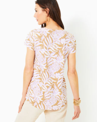 Etta Scoop Neck Top, Rattan Bon Vivants, large image null - Lilly Pulitzer