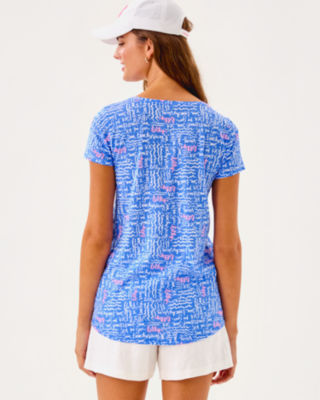 Etta Scoop Neck Top, Sunwashed Blue Seacrets, large image 1
