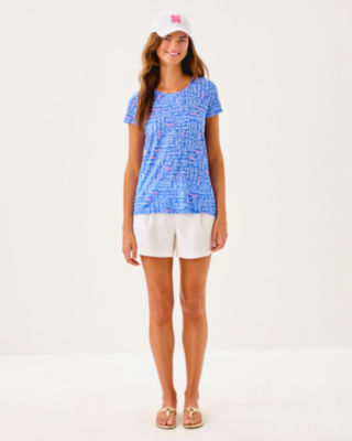 Etta Scoop Neck Top, Sunwashed Blue Seacrets, large image 3