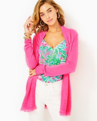 Lilly pulitzer shop pink cardigan