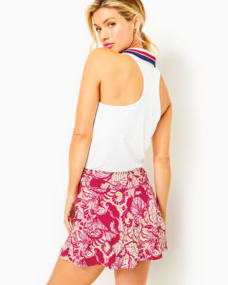 Shop Lilly Pulitzer Upf 50+ Luxletic Corrine Skort In Poinsettia Red Island Vibes