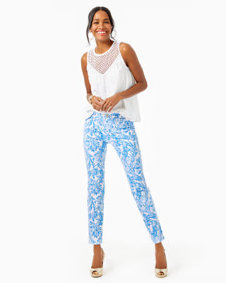 high rise skinny ankle pants