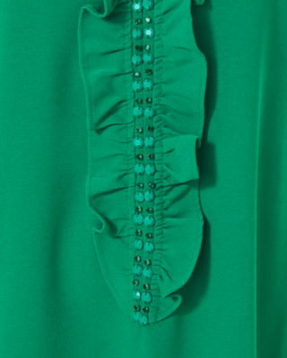 Adalee Shift Dress, Fiddle Leaf Green, large image 4