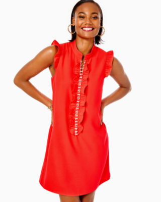 Lilly Pulitzer Adalee Shift Dress In Ruby Red
