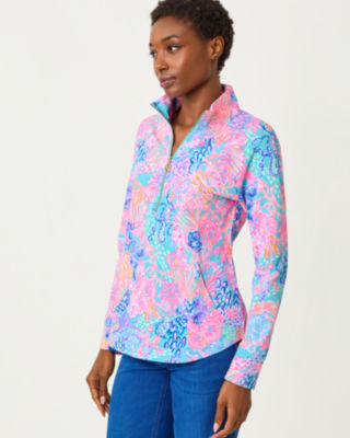 Lilly Pulitzer Upf 50+ Skipper Popover In Animal Print