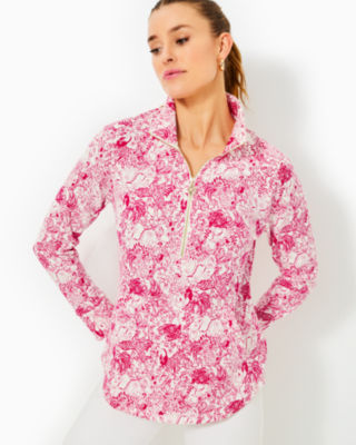 UPF 50+ Skipper Popover, Raspberry Rouge Animal Magnetism, large - Lilly Pulitzer