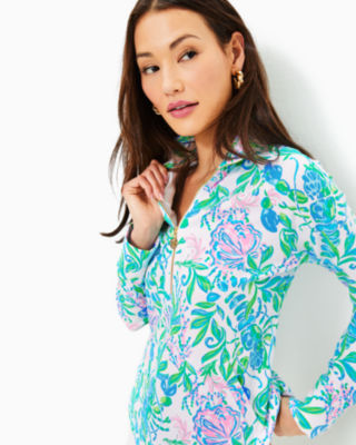 UPF 50+ Skipper Popover, Resort White Just A Pinch, large - Lilly Pulitzer