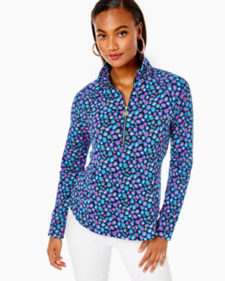 Lilly Pulitzer Upf 50+ Skipper Popover In Seabreeze Blue Low Tide Navy Spotted In The Wild