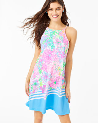 Lilly Pulitzer Margot Swing Dress In Light Lilac Verbena Trunks In The