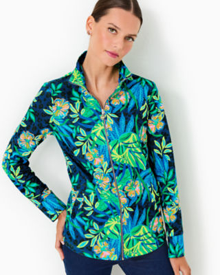 UPF 50+ Leona Zip-Up Jacket, Multi The Hottest Spot, large - Lilly Pulitzer