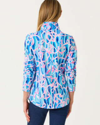 Lilly Pulitzer Upf 50+ Leona Zip-up Jacket In Blue