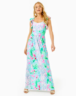 Lilly Pulitzer Cristal Maxi Dress In Aqua Al Fresco Isnt She Lovely ...