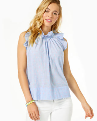 lilly pulitzer ruffle top