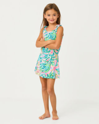 Lilly Pulitzer Girls Sundari Romper In Animal Print