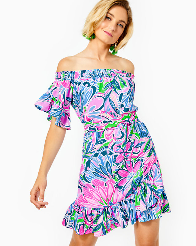 Maddlyn Off-The-Shoulder Stretch Dress, , large - Lilly Pulitzer
