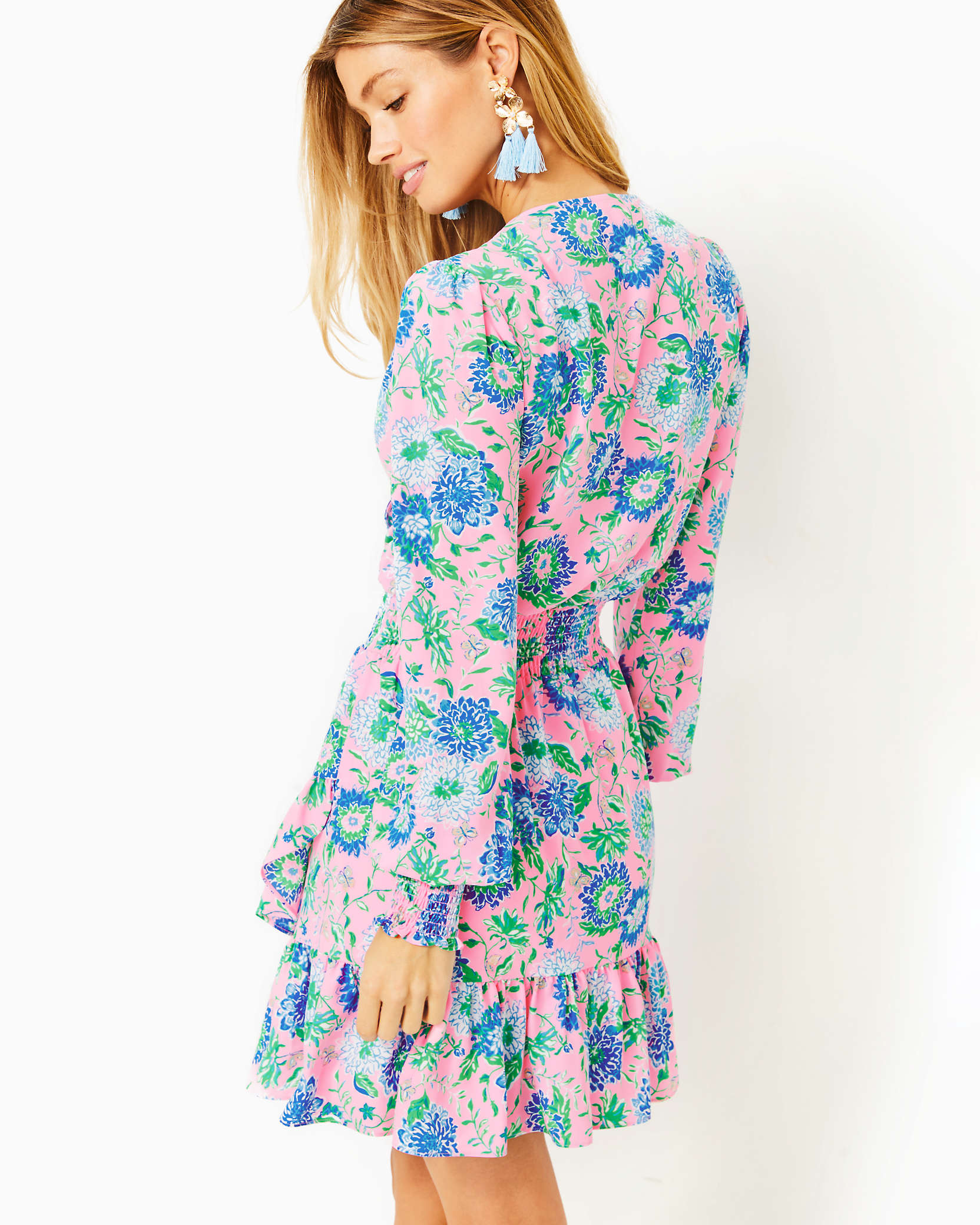 Shop Lilly Pulitzer Cristiana Stretch Dress In Conch Shell Pink Rumor Has It