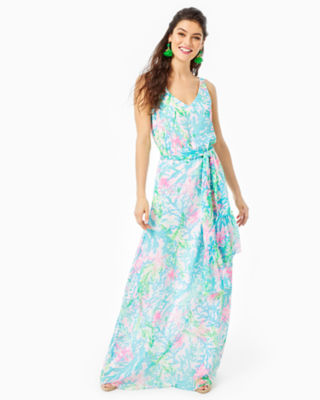 Lilly Pulitzer Lani Maxi Dress In Multi Coral Bay Modesens