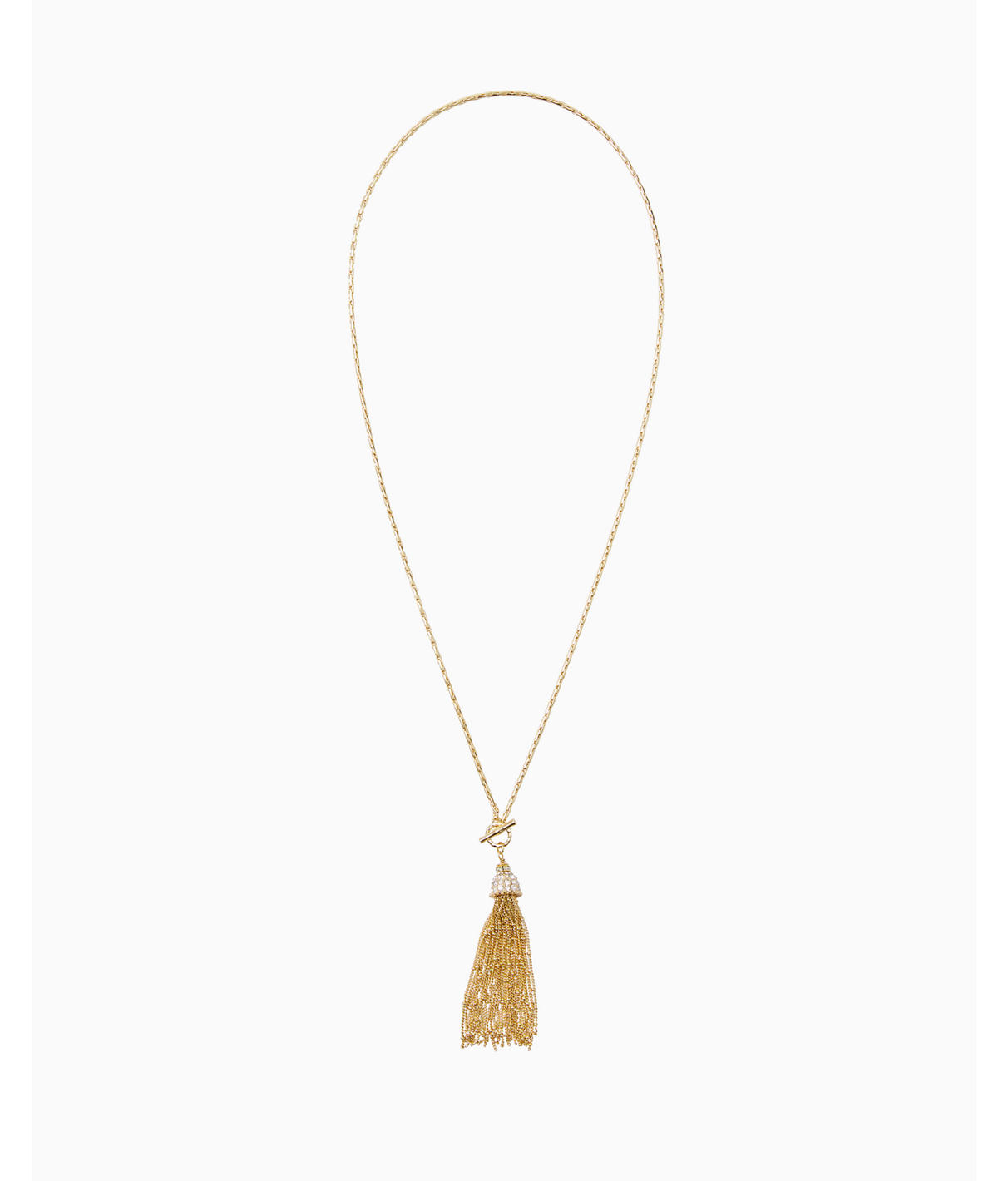 LILLY PULITZER FRONDS TASSEL NECKLACE,005482
