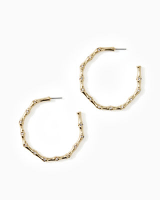 Tropical Bamboo Hoop Earrings | Lilly Pulitzer