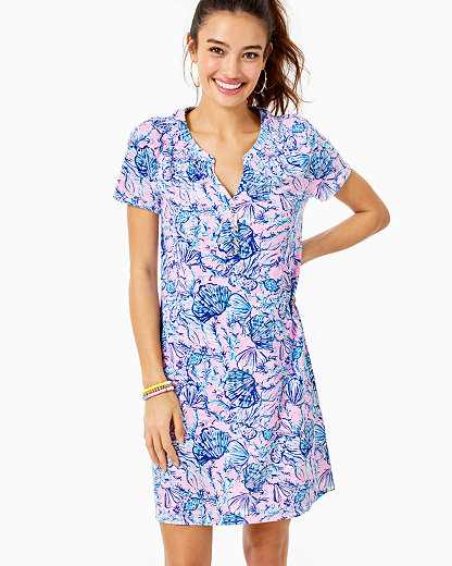 Lilly Pulitzer Short Sleeve Essie Dress In Magnolia Lilac A Little Jelly