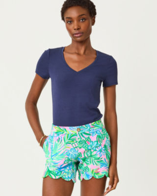 5" Buttercup Knit Short, Pelican Pink Coconut Row, large