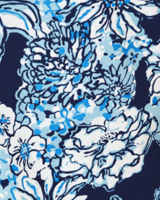 Cody T-Shirt Dress, Low Tide Navy Bouquet All Day, large image undefined