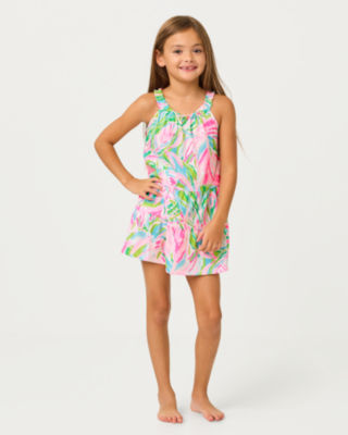 Lilly Pulitzer Girls Mini Loro Swing Dress In Multi