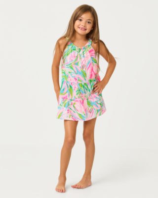 Lilly Pulitzer Girls Mini Loro Swing Dress In Multi