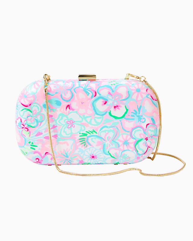 Lidia Minaudiere Clutch, , large - Lilly Pulitzer