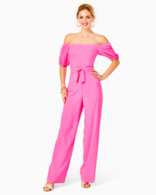 Jada Off-The-Shoulder Jumpsuit, , large - Lilly Pulitzer