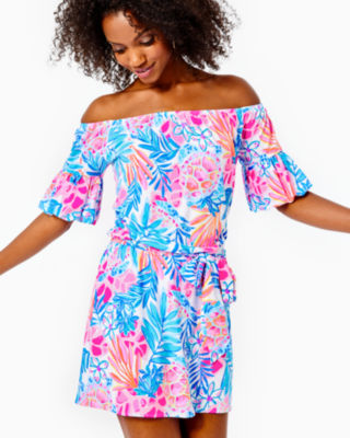 Samia Off-The-Shoulder Romper | Lilly Pulitzer