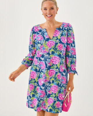 Cath Dress, Multi Dahlia Licious, large image 4