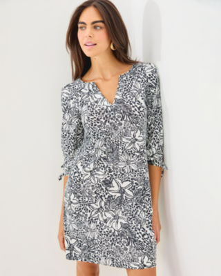 Cath Dress, Onyx Lots To Spot, large