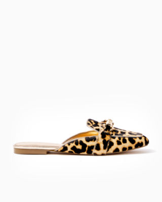 leopard loafer mule