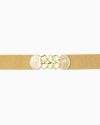 Bianca Stretch Belt, Natural X Metallic, large image null - Lilly Pulitzer
