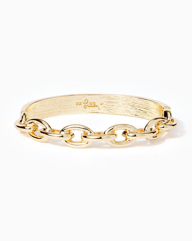 Harbour Links Bracelet, Gold Metallic, large - Lilly Pulitzer